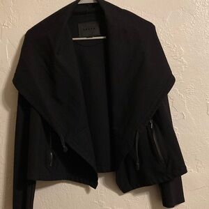 Blank NYC Draped Black Jacket